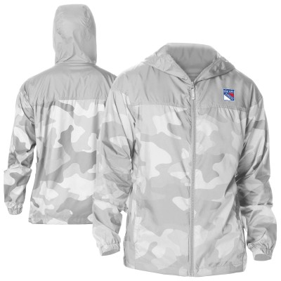 Ветровка на молнии New York Rangers Columbia Gray Camo Flash Challenger Omni-Shade
