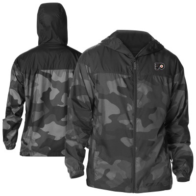 Ветровка на молнии Philadelphia Flyers Columbia Black Camo Flash Challenger Omni-Shade