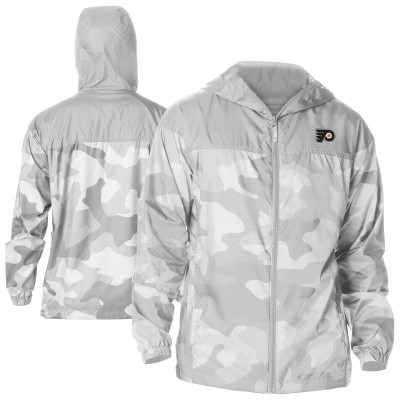 Ветровка на молнии Philadelphia Flyers Columbia Gray Camo Flash Challenger Omni-Shade