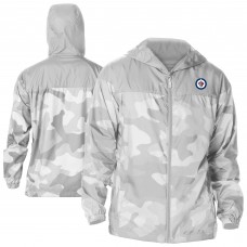 Толстовка на молнии Winnipeg Jets Columbia Gray Camo Flash Challenger Omni-Shade Windbreaker