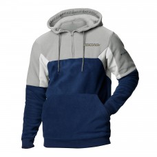 Nashville Predators Columbia Navy Lodge Fleece Quarter-Zip Hoodie