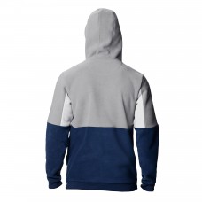Nashville Predators Columbia Navy Lodge Fleece Quarter-Zip Hoodie