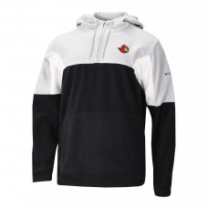 Ottawa Senators Columbia Black Lodge Fleece Quarter-Zip Hoodie