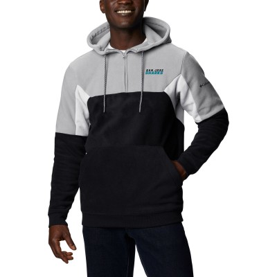 Кофта на короткой молнии San Jose Sharks Columbia Black Lodge Fleece