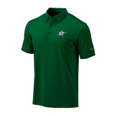 Dallas Stars Columbia Green Drive Omni-Wick Polo