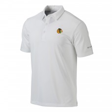 Поло Chicago Blackhawks Columbia White Drive Omni-Wick Поло Chicago Blackhawks Columbia White Drive Omni-Wick