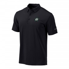 Dallas Stars Columbia Black Drive Omni-Wick Polo