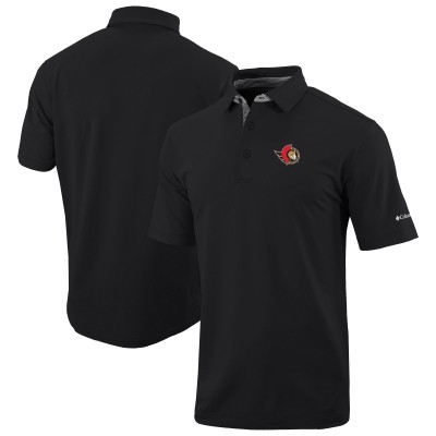 Ottawa Senators Columbia Black Even Lie Omni-Wick Polo