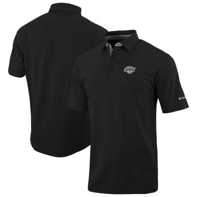 Los Angeles Kings Columbia Black Even Lie Omni-Wick Polo