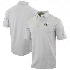 Nashville Predators Columbia Gray Even Lie Omni-Wick Polo