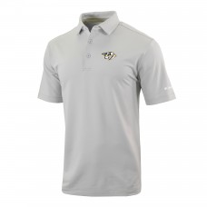 Nashville Predators Columbia Gray Even Lie Omni-Wick Polo