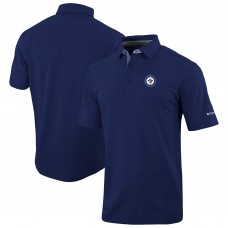Поло Winnipeg Jets Columbia Navy Even Lie Omni-Wick