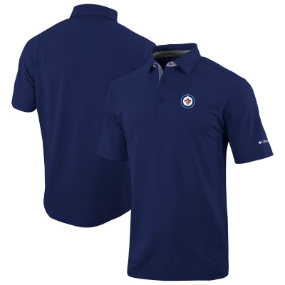 Поло Winnipeg Jets Columbia Navy Even Lie Omni-Wick