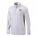 Anaheim Ducks Columbia Gray Even Lie Omni-Wick Quarter-Zip Top