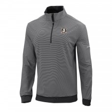 Anaheim Ducks Columbia Black Even Lie Omni-Wick Quarter-Zip Top