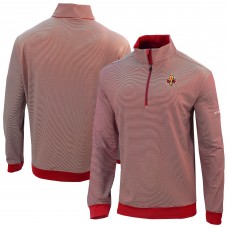 Calgary Flames Columbia Red Even Lie Omni-Wick Quarter-Zip Top