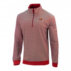 Calgary Flames Columbia Red Even Lie Omni-Wick Quarter-Zip Top