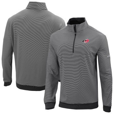 Carolina Hurricanes Columbia Black Even Lie Omni-Wick Quarter-Zip Top