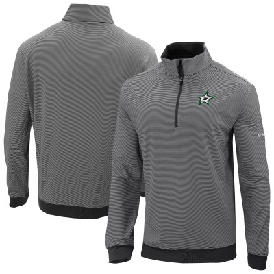Dallas Stars Columbia Black Even Lie Omni-Wick Quarter-Zip Top