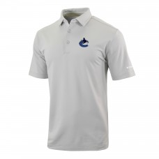 Vancouver Canucks Columbia Gray Even Lie Omni-Wick Polo