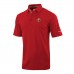 Calgary Flames Columbia Red Even Lie Omni-Wick Polo