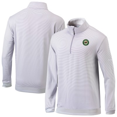 Minnesota Wild Columbia Gray Even Lie Omni-Wick Quarter-Zip Top