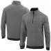 Minnesota Wild Columbia Black Even Lie Omni-Wick Quarter-Zip Top