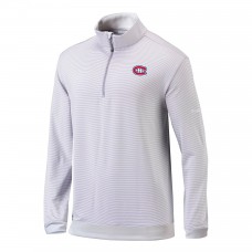 Montreal Canadiens Columbia Gray Even Lie Omni-Wick Quarter-Zip Top Montreal Canadiens Columbia Gray Even Lie Omni-Wick Quarter-Zip Top