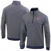 Montreal Canadiens Columbia Navy Even Lie Omni-Wick Quarter-Zip Top