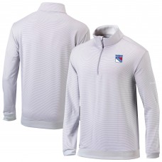 New York Rangers Columbia Gray Even Lie Omni-Wick Quarter-Zip Top