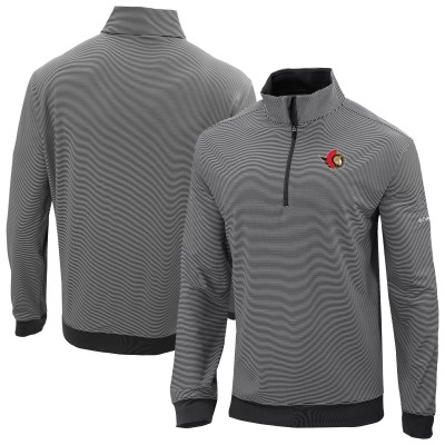 Ottawa Senators Columbia Black Even Lie Omni-Wick Quarter-Zip Top
