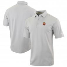 Calgary Flames Columbia Gray Even Lie Omni-Wick Polo