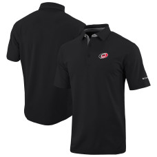 Поло Carolina Hurricanes Columbia Black Even Lie Omni-Wick