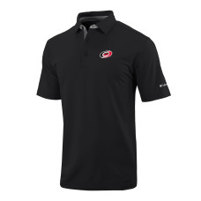 Поло Carolina Hurricanes Columbia Black Even Lie Omni-Wick