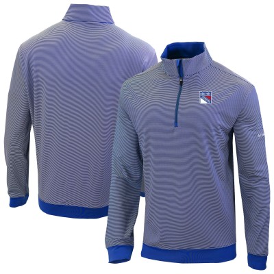 New York Rangers Columbia Blue Even Lie Omni-Wick Quarter-Zip Top