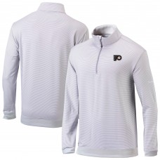 Philadelphia Flyers Columbia Gray Even Lie Omni-Wick Quarter-Zip Top