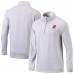 New Jersey Devils Columbia Gray Even Lie Omni-Wick Quarter-Zip Top