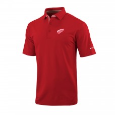 Detroit Red Wings Columbia Red Even Lie Omni-Wick Polo