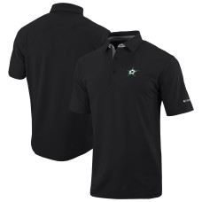 Dallas Stars Columbia Black Even Lie Omni-Wick Polo Dallas Stars Columbia Black Even Lie Omni-Wick Polo