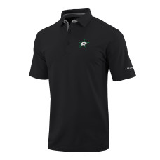 Dallas Stars Columbia Black Even Lie Omni-Wick Polo Dallas Stars Columbia Black Even Lie Omni-Wick Polo