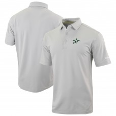 Dallas Stars Columbia Gray Even Lie Omni-Wick Polo