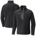 Куртка Vegas Golden Knights Columbia Black Fast Trek III Raglan Half-Zip Fleece