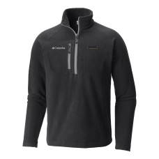 Куртка Vegas Golden Knights Columbia Black Fast Trek III Raglan Half-Zip Fleece