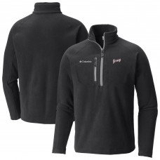 New Jersey Devils Columbia Black Fast Trek III Raglan Half-Zip Fleece Jacket