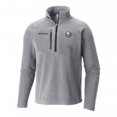 New York Islanders Columbia Gray Fast Trek III Raglan Half-Zip Fleece Jacket