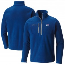 New York Rangers Columbia Blue Fast Trek III Raglan Half-Zip Fleece Jacket