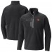Ottawa Senators Columbia Black Fast Trek III Raglan Half-Zip Fleece Jacket