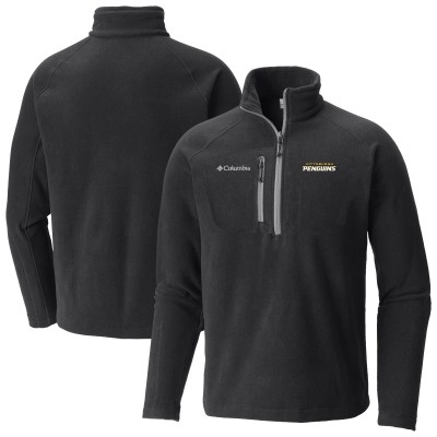 Pittsburgh Penguins Columbia Black Fast Trek III Raglan Half-Zip Fleece Jacket