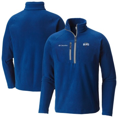 St. Louis Blues Columbia Blue Fast Trek III Raglan Half-Zip Fleece Jacket
