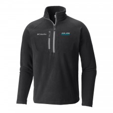 San Jose Sharks Columbia Black Fast Trek III Raglan Half-Zip Fleece Jacket